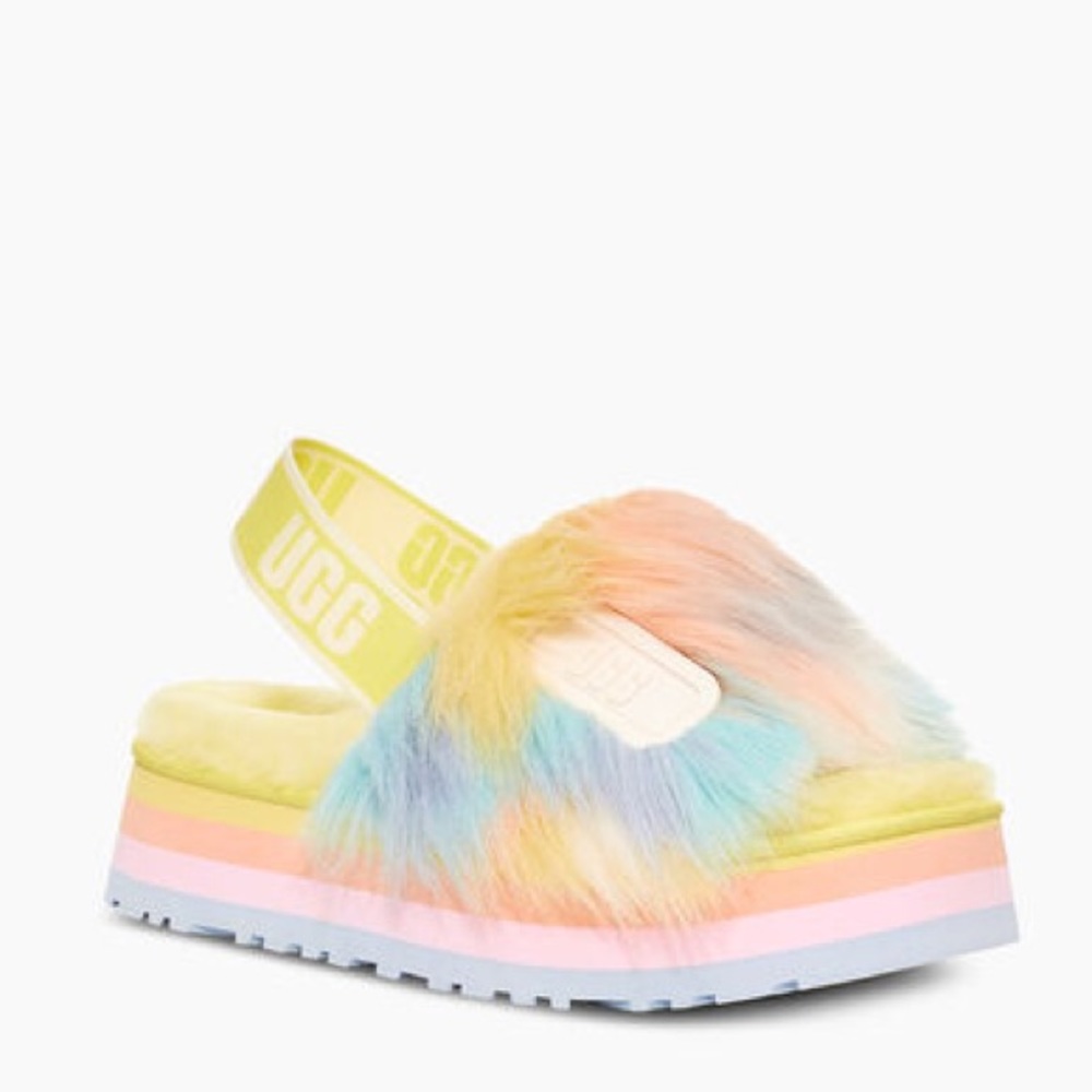 NWOB UGG DISCO TIE DYE SLIDE SLIPPERS - Picture 3 of 7